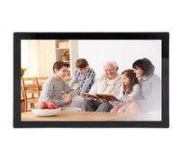 SUNGOOYUE 21.5 Inch Digital Photo Frame, WiFi Smart Picture Frame IPS Touch Screen 16:9 Auto Rotate with Light Sensor, for Frameo App IOS (GB Plug)