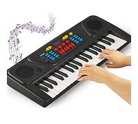 SUNGOOYUE 37Key USB Electric Piano Keyboard Toy for with Microphone, Safe Material, HD Sound Quality, Great Things for the Development of Hand-eyes Coordination and Imagination