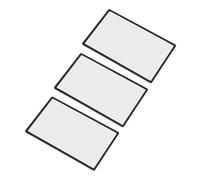 SUNGOOYUE 3Pcs Upper Top Screen Lens Replacement Cover for 2DS, with Resin Plastic Frame for External Panel Repair, LCD Screen Parts Accessories (Black)
