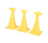 SUNGOOYUE 3Pcs Washing Machine Door Prop, Silicone Scratch Proof Noise Reduction Door Stopper with Slanted Design and Sliding Base, for Bathroom Bedroom Home (Yellow)