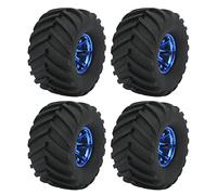 SUNGOOYUE 4Pcs 1/10 Scale Monster Truck Tires, High Strength Durable RC Tire and Wheels Replacement Part for 1/10 RC Car