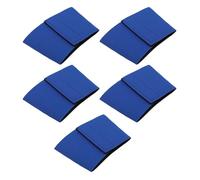 SUNGOOYUE 5PCS Reusable Neoprene Cup Sleeve,Insulated Coffee Sleeve for Hot and Iced Drinks with Loop Fastener Protects Hands From Heat Prevents Drips (Blue)