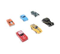 SUNGOOYUE 6-Piece Alloy Car Toy Set, Sturdy Metal-plastic Construction with 6 Racing Racing Car Designs, Dual-Purpose Decor and Play, Skill-Development Vehicle Set for Kids Ages 3,4,5,6,