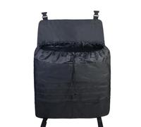 SUNGOOYUE 600D Oxford Cloth Tire Storage Bag, Adjustable Plastic Buckle Drawstring Design with Mesh Pocket, for SUV Truck Sedan Outdoor Camping Car Accessories (Black)