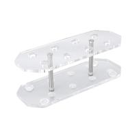 SUNGOOYUE Acrylic Darts Holder Stand, Modern Clear Dart Display Rack Desktop or Shelf Organizer with Slots for 8 Steel Tip, Home, Game Room, Bar (Transparent)