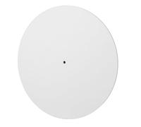 SUNGOOYUE Acrylic Turntable Mat, Noise Reduction Shock Absorption Antistatic Non Slip Record Pad, with Central Label Groove for Stable Playback, for All Standard 12 Inch Record P (Milky White)