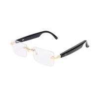 SUNGOOYUE AI Smart Glasses,5.4 Real Time Translation GPT & DeepSeek Support 98% Accuracy Multilingual AI Assistant with Noise Reduction for Business Travel Learning (Gold)
