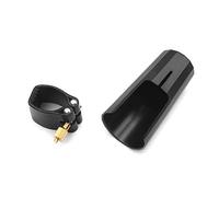 SUNGOOYUE Alto Sax Accessories Kit, Leather Ligature Replacement Parts with Mouthpiece Cap for Alto Sax, Compatible with Most Saxophones