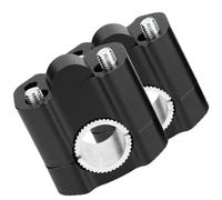 SUNGOOYUE Aluminum Alloy Handlebar Riser, Motorcycle Handlebar Clamps for 28mm, Easy Installation Process, Universal Fit, Handle Bar Mounting Clamp, Mounting (Black)