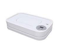 SUNGOOYUE Baby Wipe Warmer Foldable Large Capacity Fast Heating 3 Temperature Levels Portable Wipes Dispenser for Home Car Travel Diaper Bag Nighttime Changes (White)