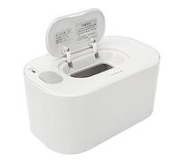 SUNGOOYUE Baby Wipe Warmer, Portable Wet Wipes Dispenser with PP ABS Silicone Body, 10W 24 Hour Constant Temperature, Top Heating Design for Newborn Diaper Changes At Home or Travel (White)
