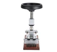 SUNGOOYUE Bench Watch Case Opener, 65mm Max Opening with Metal Base | Screw-in Case Repair, Anti-Scratch Clamping Mechanism, 12 Interchangeable Chucks, Steel and Aluminum Frame, For