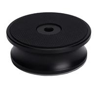 SUNGOOYUE Black Clamp Aluminum Record Player -weight Stabilizer for Turntables, Which Reduces Vibrations and Noise for files. Everything Aluminum Silver, Ideal for Enthusiasts (Black)