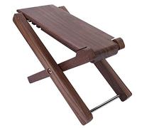 SUNGOOYUE Black Walnut Guitar Footstool,Solid Wood Structure，Guitar Foot Rest Stool Height Adjustable Footstool Excellent Stability，