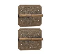 SUNGOOYUE Brass Hinges Decorative | resistant decorative brass hinges Decorative Vintage 2.0 inch width Cupboard doors