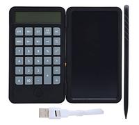 SUNGOOYUE Calculator LCD Writing Board, 6 Inches ABS Silicone Electronic Smart Drawing Handwriting Board with Cable for Students, Kids