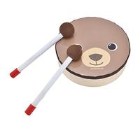 SUNGOOYUE Cartoon Bear -Herbst Mini Tambourin Early Music Lessons and Child Entertainment, Wooden Frames and Plastic Surface, Suitable for over 3 Years, Kindergartens/teaching Aids for Teachers