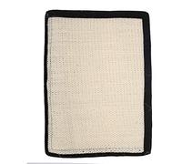 SUNGOOYUE Cat Scratching Mat, Sisal Hemp Cat Scratcher Pad 39 X 29 Cm, Wrap Around Table Leg or Floor Use, Helps Protect Sofa Chair Desk Legs for Indoor Cats (White)