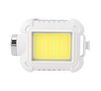 SUNGOOYUE Clamp On Flashlight, 16000lx IPX5 LED Running Light with Red SOS Signal Light, for Outdoor Adventures Cycling Hiking (White)