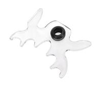 SUNGOOYUE Clear Acrylic Pool Bridge Head Portable Bridge Head Bridgehead Tool with Soft Rubber Insert for Pool Cue Billiard Table Accessories