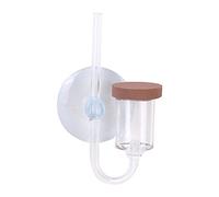 SUNGOOYUE CO2 Atomizer Diffuser Acrylic Aquarium Refiner S 13cm Transparent Bubble Counter with Suction Cup for Fish Tank Water Plants Compact CO2 Supply for 40 to 60cm Tanks (L)
