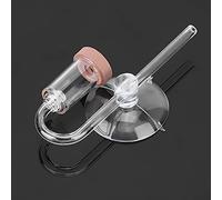 SUNGOOYUE CO2 Atomizer Diffuser Acrylic Aquarium Refiner S 13cm Transparent Bubble Counter with Suction Cup for Fish Tank Water Plants Compact CO2 Supply for 40 to 60cm Tanks (M)