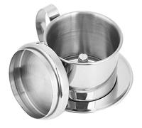 SUNGOOYUE Coffee Filter Pot Fine-mesh Filter for Smooth Brew | portable coffee filter pot for home brewing Fine-mesh filter for smooth brew Portable 3-inch size Silver 304 Stainless Steel