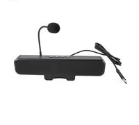 SUNGOOYUE Computer Speaker with Detachable Mic, Spring Clamp Design for Monitor, USB Plug and Play, 2x1.4 Inch Magnetic Speakers, Volume Control, One Key Mute, for PC Laptop Gaming