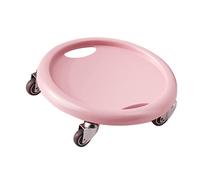 SUNGOOYUE Core Slider, Abdominal Training Tool with 4 Rollers and Slip Proof Pattern for Home Gym, Office and Various Workouts (Pink)