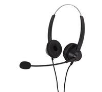 SUNGOOYUE Customer Service Headset, Noise Cancelling Binaural Wired Telephone Headphone with Mic, for VOIP Phones Office Call Center