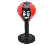 SUNGOOYUE Desktop Punching Bag with Suction Cup Base, Tabletop Boxing Ball Stress Relief Toy for Home Office Desk Break Workout Relax (Red)