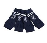 SUNGOOYUE Dog Elbow Protector 4Pcs Cotton Polyurethane Knitted Leg Warmers Dog Leg Socks for Joint Coverage Flexible Fit for Small Medium Pets Indoor (XL)