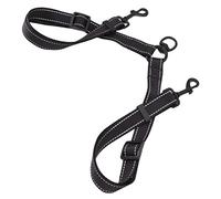SUNGOOYUE Dual Dog Leash Black Nylon Reflective 360 Degree Two Dog Walking Leash Adjustable 19.7 to 31.5 in Easy Clean 2 Handle for Outdoor Walking Training