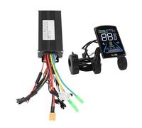 SUNGOOYUE Electric Bike Controller Kit, Sine Wave 3 Mode Brushless Motor Controller with LCD Panel, for 36V 500W 36V 750W 48V 500W 48V 750W Motor