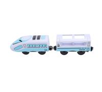 SUNGOOYUE Electric Blue and White Toy Battery Operated Motorized Set Compatible with Thomas Series for Toddlers ABS Material Durable Safe Educational Creative Play