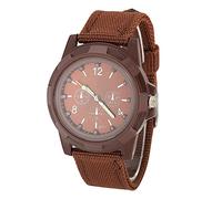 SUNGOOYUE Electronic Analog Military Wrist Wake Stylish Durable Time for The Army Government+ Nylon Band Black (SWI Coffee)