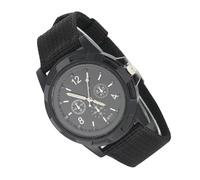 SUNGOOYUE Electronic Analog Military Wrist Wake Stylish Durable Time for The Army Government+ Nylon Band Black (SWI Black)