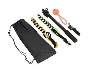 SUNGOOYUE Flirt Pole Toy for Dogs, Retractable Interactive Dog Training Toy, Aluminum Alloy Pole with Foam Handle Nylon Cord, 40-101cm, Exercise and Obedience Tool for Pets