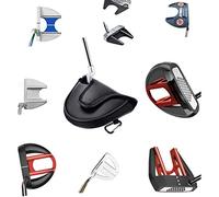 SUNGOOYUE Golf Putter Cover, Ultra Thick 3 Layers Protection Soft Lining Center Shaft Putter Headcover, with Strong Hook and Loop Fastener, for Mallet 5.5 X X 1 Inches (red)