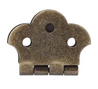 SUNGOOYUE Guitar Tailpiece String Mount Ball End for 3 String Cigar Box Guitars No-Drill Brass Plated Hinged Design with Pre-Drilled Screws