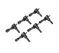 SUNGOOYUE Guitar Tuning Pegs, 6 Inline Carbon Steel Tuning Machines Set, Closed Lock String Tuners Parts with Sealed Lubrication for Electric or Acoustic Guitar