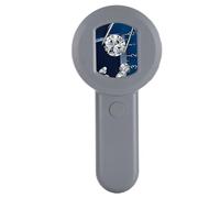 SUNGOOYUE Handheld Digital Microscope, 16MP HD 2.0in IPS Screen with 8 LED Lights and 500mAH Battery, USB Microscope Camera for Jewelry Identification and Academic Research (Gray)