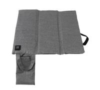 SUNGOOYUE Heated Seat Cushion USB Powered (Frosted Light Grey) | Portable heated cushion for soccer stadium seats Heated Foldable 300D Brushed cloth Fishing trips Travelers