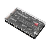 SUNGOOYUE High Performance 2 Means 1 ARGB PWM Fan Hub -PC Builders and Fashion Eneryl Black for 1 Unit for a Simplified RGB Connection