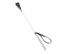 SUNGOOYUE Horse Whip, Non Slip Handle Equestrian Crop for Training, 68cm Long with Rubber Wrist Strap and Leather Tip, Perfect for Dressage and Horse Riding (Pink)