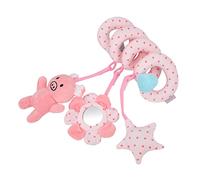 SUNGOOYUE Infant Spiral Plush Rattle Toy Cute Animal Design for Developing Baby's Skills for Strollers and Cribs Gray/Pink/Green (Pink Pig)