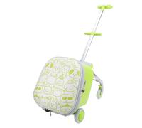 SUNGOOYUE Kids Ride On Suitcase, 2 in 1 20 Inch 55L Carry On Luggage with Handlebars Detachable Trolley Seat for Toddler Airplane Travel