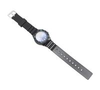 SUNGOOYUE Kids Watch, Large Round Quartz Dial Adjustable Strap 14cm 23cm Wrist Circumference, IP68 for Swimming Rain, with Shock Proof Performance for Boys Girls 3 10 (Black Strap Blue Dial)
