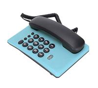 SUNGOOYUE KXT504 Corded Telephone, Wired Landline Phone with Mute Function and Last Number Redial, Double Magnetic Handset for Home Office (Blue)