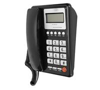 SUNGOOYUE KXT8001CID Corded Telephone, Caller ID Semi Hands Free Clear Display VIP Memory Storage Large 16 Bit LCD, with Optional Ringtones Volume Controls Mute, for Home Hotel Office (Black)